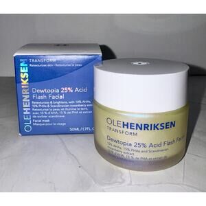 Ole Henriksen Dewtopia 25% Acid Flash Facial Full Size 1.7 fl oz New